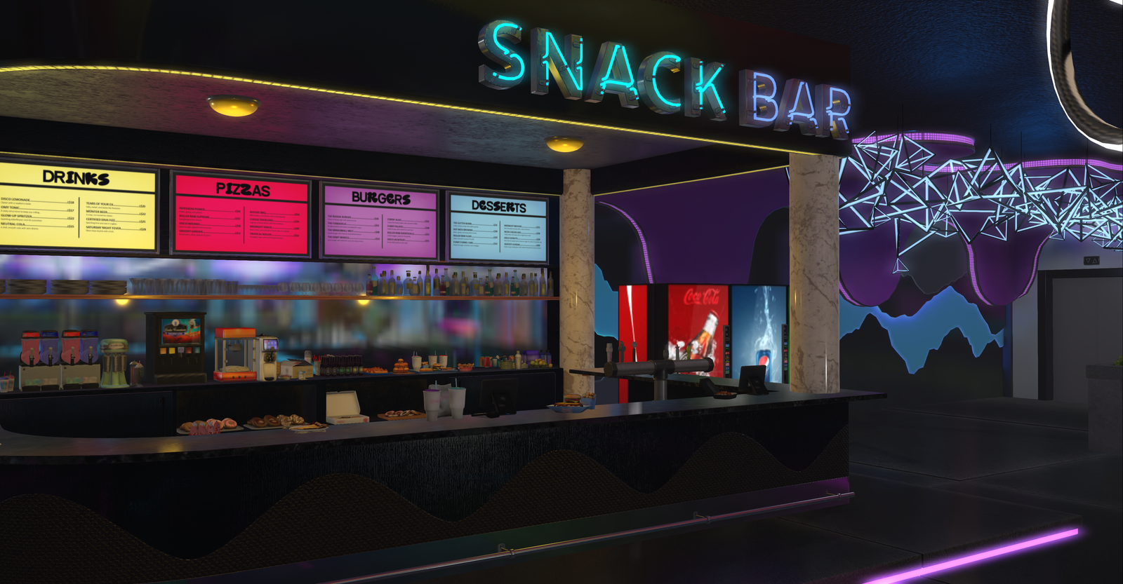 Neon Snack Bar